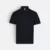 Qd100 quick dry micro pique short sleeve polo black colour view