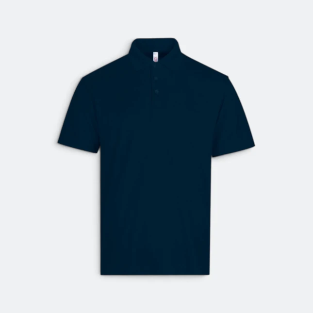 Qd100 quick dry micro pique short sleeve polo navy pro colour view