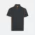 Qd101 quick dry micro pique raglan polo dark grey colour view