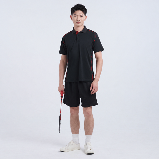 Qd101 quick dry micro pique raglan polo worn by model