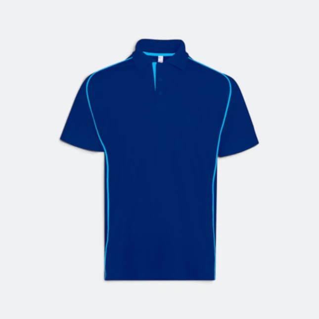 Qd101 quick dry micro pique raglan polo royal colour view