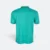 Qd53 quick dry cvc tipped collar and cuff polo shirt emerald-navy-white back view