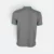 Qd53 quick dry cvc tipped collar and cuff polo shirt grey-emerald-white back view