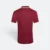 Qd53 quick dry cvc tipped collar and cuff polo shirt maroon-gold-white back view
