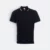 Qd53 quick dry cvc tipped collar and cuff polo shirt navy pro-light blue-white colour view