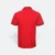 Qd53 quick dry cvc tipped collar and cuff polo shirt red-black-white back view