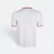 Qd53 quick dry cvc tipped collar and cuff polo shirt white-red-navy back view