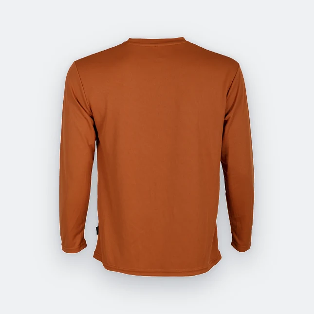 QD54 Quick Dry Long Sleeve Basic T-Shirt Autumn Qd54 quick dry long sleeve basic t-shirt autumn back view
