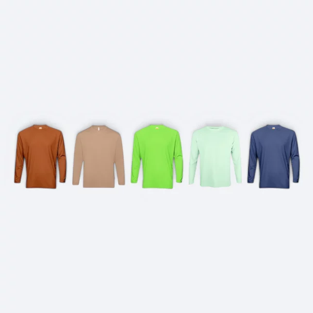 QD54 Quick Dry Long Sleeve Basic T-Shirt Colours 3 Qd54 quick dry long sleeve basic t-shirt all colours