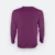 QD54 Quick Dry Long Sleeve Basic T-Shirt Dark Purple Qd54 quick dry long sleeve basic t-shirt dark purple back view