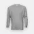 QD54 Quick Dry Long Sleeve Basic T-Shirt Light Grey Qd54 quick dry long sleeve basic t-shirt light grey colour view