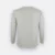 QD54 Quick Dry Long Sleeve Basic T-Shirt Light Grey Qd54 quick dry long sleeve basic t-shirt light grey back view