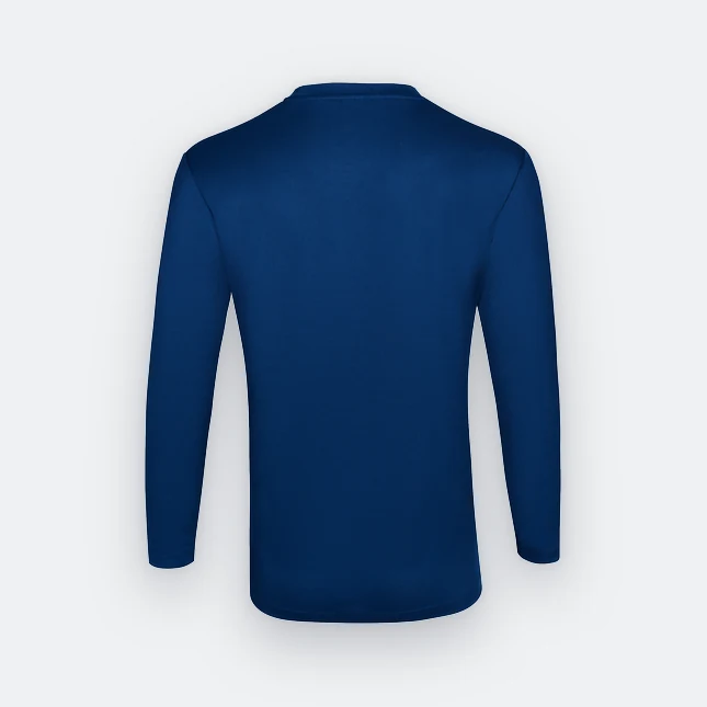 QD54 Quick Dry Long Sleeve Basic T-Shirt Navy Pro Qd54 quick dry long sleeve basic t-shirt navy pro back view