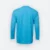 QD54 Quick Dry Long Sleeve Basic T-Shirt Sea Blue Qd54 quick dry long sleeve basic t-shirt sea blue back view