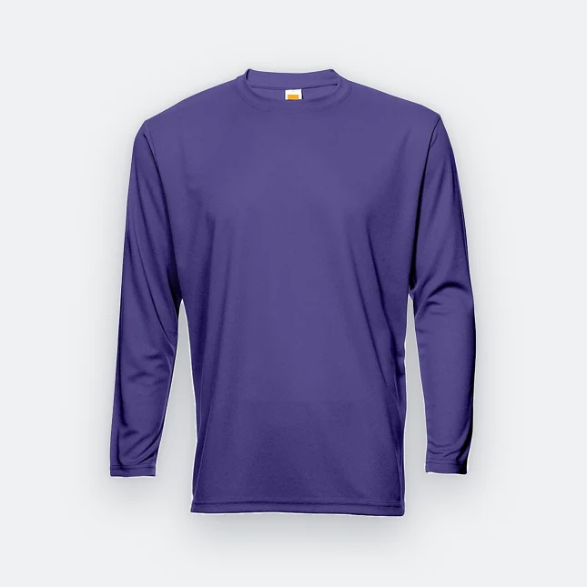 QD54 Quick Dry Long Sleeve Basic T-Shirt Ultra Violet Qd54 quick dry long sleeve basic t-shirt ultra violet colour view
