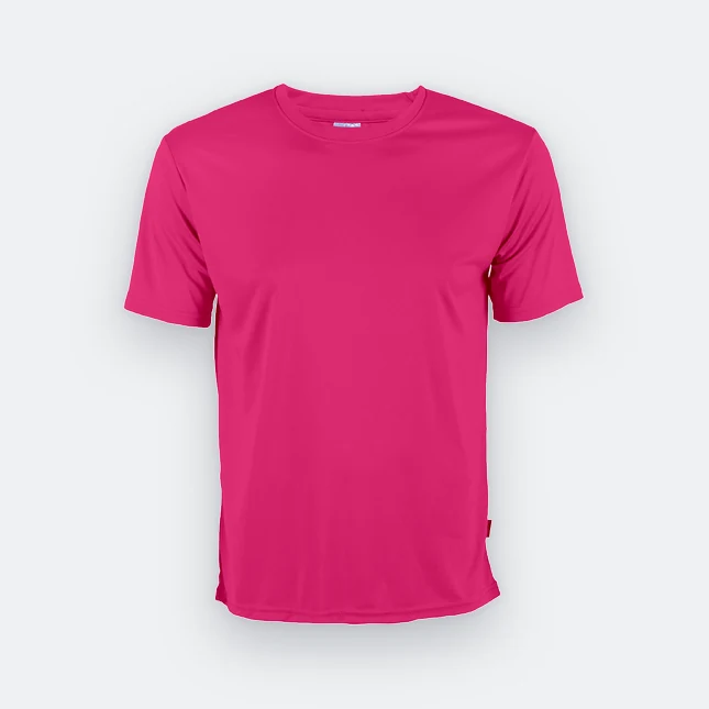 Qd56 quick dry interlock short sleeve t-shirt magenta colour view