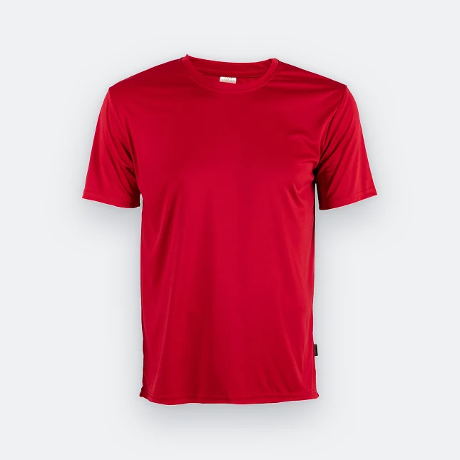 Qd56 quick dry interlock short sleeve t-shirt red colour view