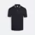 Qd60 quick dry polo shirt tipped collar and cuff black-white-grey colour view