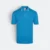 Qd60 quick dry polo shirt tipped collar and cuff sea blue-white-navy colour view