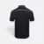 Qd64 quick dry short sleeve cvc polo shirt black-grey back view