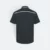 Qd64 quick dry short sleeve cvc polo shirt dark grey-white back view
