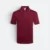 Qd64 quick dry short sleeve cvc polo shirt maroon-grey colour view