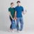 Qd64 quick dry short sleeve cvc polo shirt worn by model