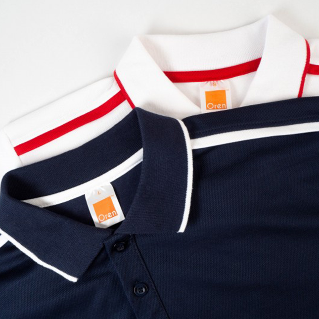 Qd64 quick dry short sleeve cvc polo shirt worn by model