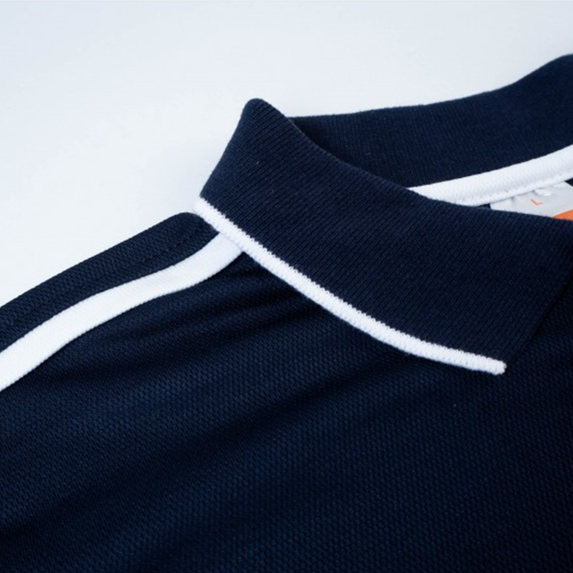 Qd64 quick dry short sleeve cvc polo shirt worn by model