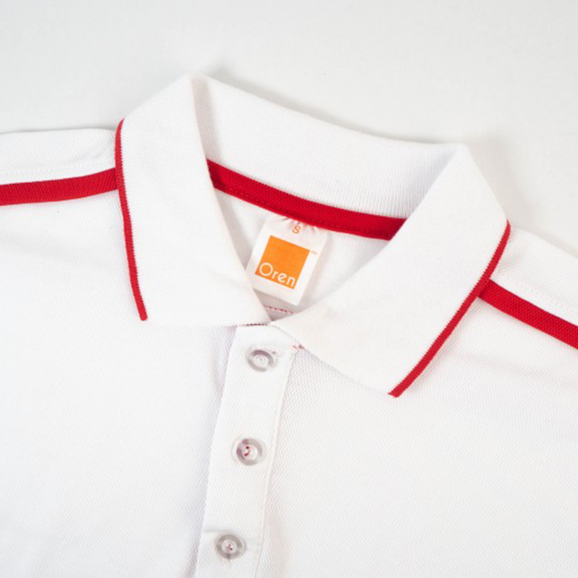 Qd64 quick dry short sleeve cvc polo shirt worn by model