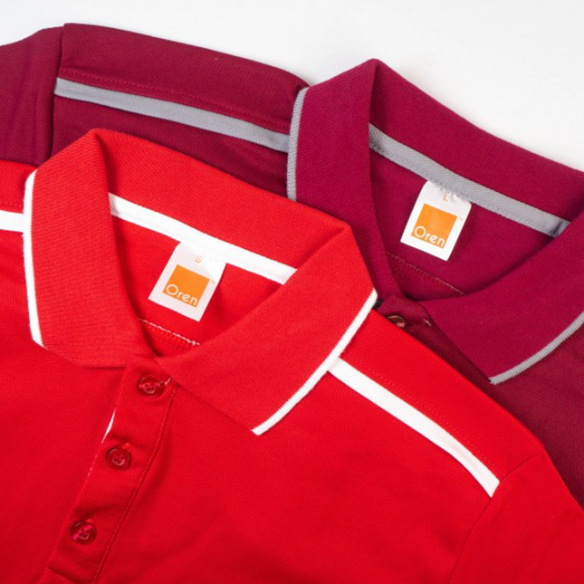 Qd64 quick dry short sleeve cvc polo shirt worn by model