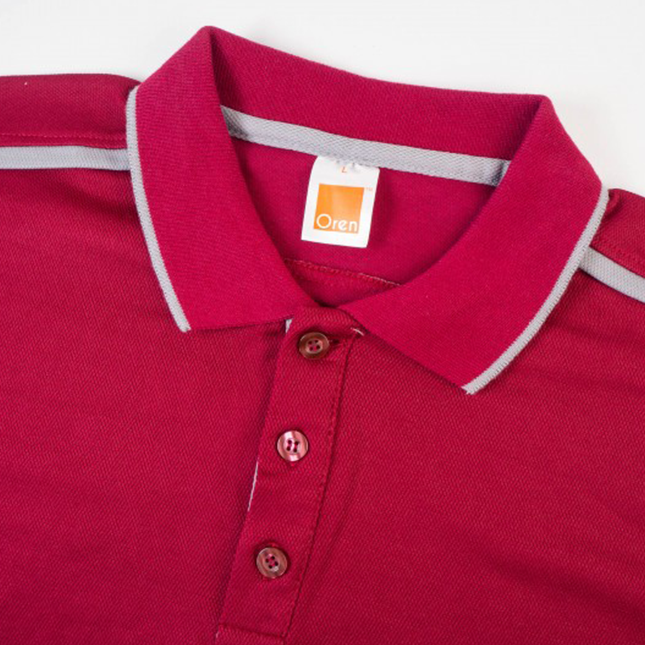 Qd64 quick dry short sleeve cvc polo shirt worn by model