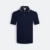 Qd64 quick dry short sleeve cvc polo shirt navy-white colour view