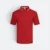 Qd64 quick dry short sleeve cvc polo shirt red-white colour view