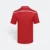 Qd64 quick dry short sleeve cvc polo shirt red-white back view