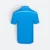 Qd64 quick dry short sleeve cvc polo shirt sea blue-white back view