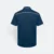 Qd64 quick dry short sleeve cvc polo shirt slate blue-grey back view