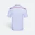 Qd64 quick dry short sleeve cvc polo shirt white-red back view