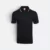 Qd65 quick dry tipped collar and cuff polo shirt black-red-white colour view