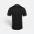 Qd65 quick dry tipped collar and cuff polo shirt black-red-white back view