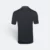 Qd65 quick dry tipped collar and cuff polo shirt dark grey-orange-black back view