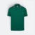 Qd65 quick dry tipped collar and cuff polo shirt forest green-red-white colour view