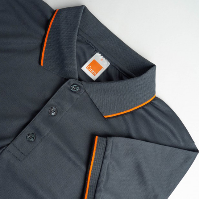 Qd65 quick dry tipped collar and cuff polo shirt worn by model