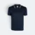 Qd65 quick dry tipped collar and cuff polo shirt navy-brown-white colour view