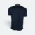 Qd65 quick dry tipped collar and cuff polo shirt navy-brown-white back view