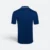 Qd65 quick dry tipped collar and cuff polo shirt navy pro-sea blue-white back view
