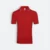 Qd65 quick dry tipped collar and cuff polo shirt red-navy pro-white colour view