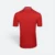 Qd65 quick dry tipped collar and cuff polo shirt red-navy pro-white back view