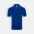 Qd65 quick dry tipped collar and cuff polo shirt royal-gold-white colour view