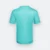 Qd66 quick dry antibac short sleeve basic t-shirt tiffany blue back view